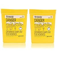 Sharpsafe Sharps Bin 0.3 litre -Pack of 2